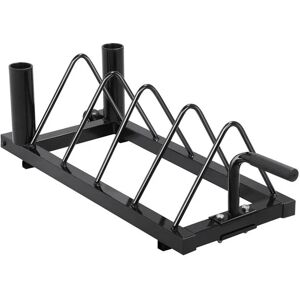 Weight Rack Plate Strength Rack Holder Black - Yaheetech