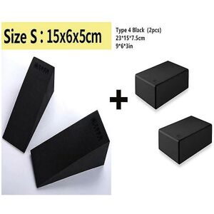 WOOSIEN Yoga foam wedge eva foam stretch slant boards yoga block improve lower leg strength for exercise gym fitness aid tools Set 2