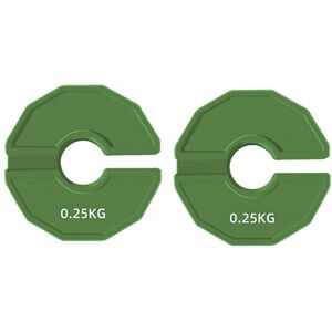 Tlily - 2PCS Gym Micro-Type Plates Dumbbell Fractional Weight Plate Rubber Add-on Aperture 35mm 0.25KG