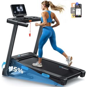 Foldable Treadmill MERACH, 15% Electric Incline, Speed 0.8-12 km/h, 1.25 HP Motor, Bluetooth APP Connected Foldable Treadmill MERACH, 15% Electric Incline, Speed 0.8-12 km/h, 1.25 HP Motor, Bluetooth APP Connected