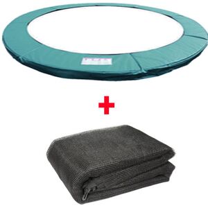 GREEN BAY Greenbay Trampoline Replacement Spring Cover Padding Pad & Safety Net Enclosure Surround Bundle 10FT Green for 8 poles Trampoline GREEN BAY Greenbay Trampoline Replacement Spring Cover Padding Pad & Safety Net Enclosure Surround Bundle 10FT Green for 8 poles Trampoline