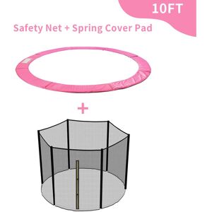 Green Bay - Greenbay Trampoline Replacement Spring Cover Padding Surround Pad & Safety Net Enclosure 10FT Pink for 6 poles Trampoline Green Bay - Greenbay Trampoline Replacement Spring Cover Padding Surround Pad & Safety Net Enclosure 10FT Pink for 6 poles Trampoline