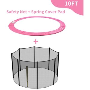 Green Bay - Greenbay Trampoline Replacement Spring Cover Padding Surround Pad & Safety Net Enclosure 10FT Pink for 8 poles Trampoline Green Bay - Greenbay Trampoline Replacement Spring Cover Padding Surround Pad & Safety Net Enclosure 10FT Pink for 8 poles Trampoline