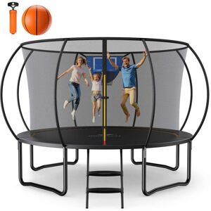 MERACH Outdoor Trampoline, Ø 366 cm, Reinforced Safety Net, Outdoor Play, Galvanized Frame, Supports Up to 150kg MERACH Outdoor Trampoline, Ø 366 cm, Reinforced Safety Net, Outdoor Play, Galvanized Frame, Supports Up to 150kg