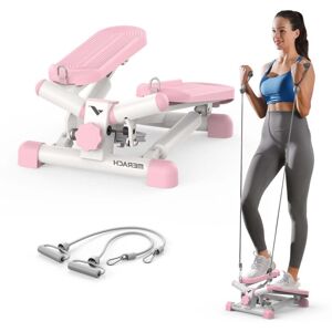 MERACH Twist Steppers for Exercise, Mini Stepper 330lbs with LCD Monitor, Step Machine Exerciser with Power Ropes, Non-Slip, Full Body Training MERACH Twist Steppers for Exercise, Mini Stepper 330lbs with LCD Monitor, Step Machine Exerciser with Power Ropes, Non-Slip, Full Body Training