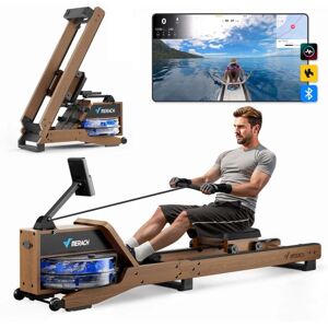 MERACH Water Rowing Machines for Home, Foldable Row Machine with 400LBS Weight Capacity, LCD Monitor & Comfortable Seat, Adaptation of Kinomap, Zwift MERACH Water Rowing Machines for Home, Foldable Row Machine with 400LBS Weight Capacity, LCD Monitor & Comfortable Seat, Adaptation of Kinomap, Zwift