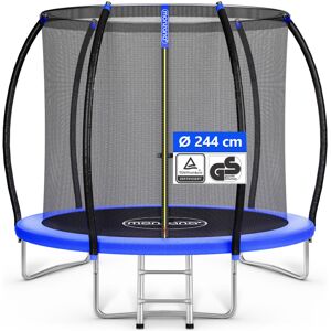 Trampoline ø 244/305 cm tüv Rheinland gs Certificate Set Safety Net Inside Ladder Edge Protection Kids Children Garden Outdoor 244cm - Monzana Trampoline ø 244/305 cm tüv Rheinland gs Certificate Set Safety Net Inside Ladder Edge Protection Kids Children Garden Outdoor 244cm - Monzana
