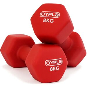Oypla Pair of 8kg Hex Anti Roll Neoprene Non Slip Hand Dumbbells Workout Weights Oypla Pair of 8kg Hex Anti Roll Neoprene Non Slip Hand Dumbbells Workout Weights