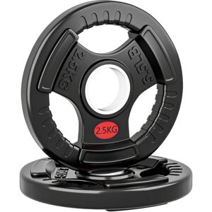 SPORTNOW 2 x 2.5kg Olympic Weight Plates, Weight Plate Discs with Tri-Grips SPORTNOW 2 x 2.5kg Olympic Weight Plates, Weight Plate Discs with Tri-Grips