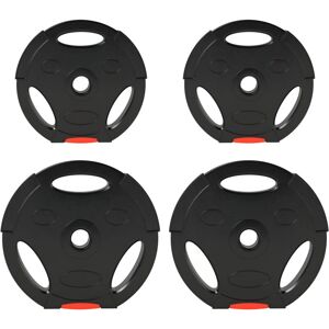 Sportnow - Olympic Weight Plates Set for Home Gym, 2 x 10kg, 2 x 5kg, Black Sportnow - Olympic Weight Plates Set for Home Gym, 2 x 10kg, 2 x 5kg, Black