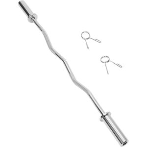 Trintion EZ Bar, EZ Curl Bar 4ft, Barbell Bar,Olympic Barbell Weight Bar with 2 Spring Clips for Home Gym Weightlifting Fitness Strength Training Trintion EZ Bar, EZ Curl Bar 4ft, Barbell Bar,Olympic Barbell Weight Bar with 2 Spring Clips for Home Gym Weightlifting Fitness Strength Training