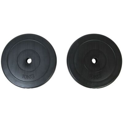 vidaXL Weight Plates 2x10kg - Weight Plates vidaXL Weight Plates 2x10kg - Weight Plates