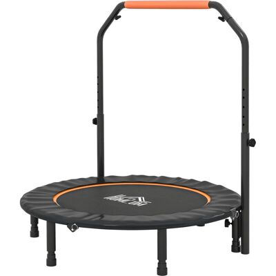 Homcom - 45'' Foldable Mini Fitness Trampoline w/ Foam Handle, Orange' Homcom - 45'' Foldable Mini Fitness Trampoline w/ Foam Handle, Orange'
