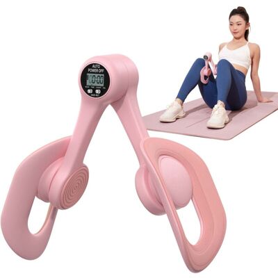 Leg Trainer, MERACH, Thighs Adductors Pectorals Device 360° with Counter, Pelvic Strengthening, Postpartum, Portable, Pink Leg Trainer, MERACH, Thighs Adductors Pectorals Device 360° with Counter, Pelvic Strengthening, Postpartum, Portable, Pink
