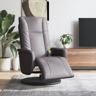 MAISONCHIC Gray Recliner Massage Armchair - Adjustable & 6-Point Vibration MAISONCHIC Gray Recliner Massage Armchair - Adjustable & 6-Point Vibration