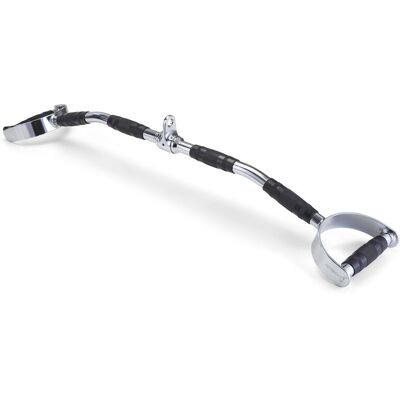 HOMEOLOGY Strongology 34” LAT BAR ATTACHMENT Multi Grip Professional Gym Exercise Pull Down Bar with Triple Rubber Grips HOMEOLOGY Strongology 34” LAT BAR ATTACHMENT Multi Grip Professional Gym Exercise Pull Down Bar with Triple Rubber Grips