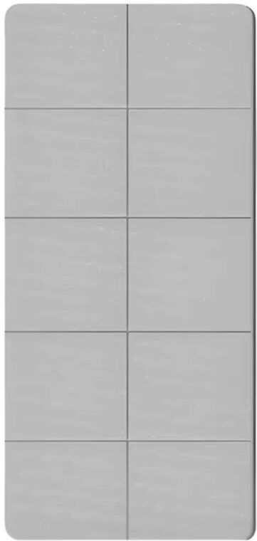 TLILY Eco-Friendly tpe Yoga Mat, Foldable, Double-Sided Non-Slip , Ideal for Travel, Pilates & Floor Workouts Gray