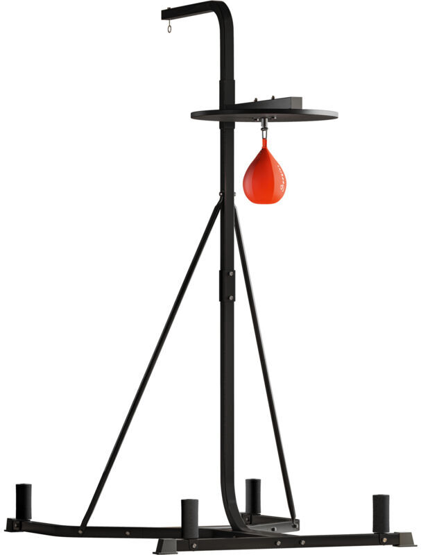 Freestanding Speed Bag Platform, Adjustable Boxing Punch Bag, Black - Homcom