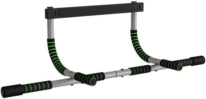 Homcom - Indoor Fitness Door Horizontal Bar Pull-ups Home Gym Upper Body Workout Green
