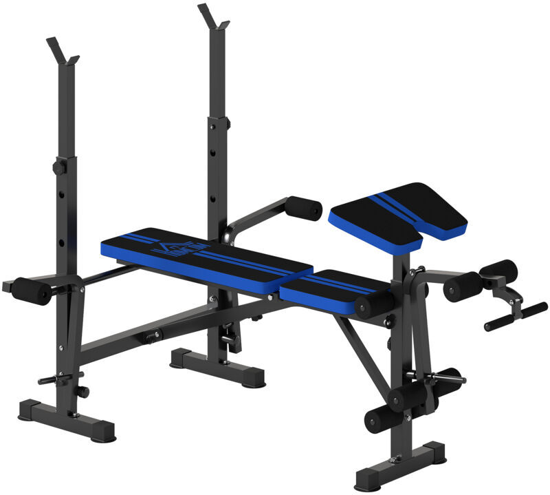 Homcom - Multi-Function Adjustable Weight Training Bench Gym Fitness Lifting