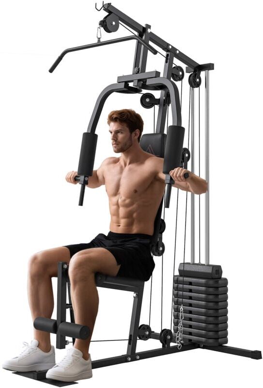 Homcom - Multifunction Home Gym Machine with 45kg Weights for Full Body Workout