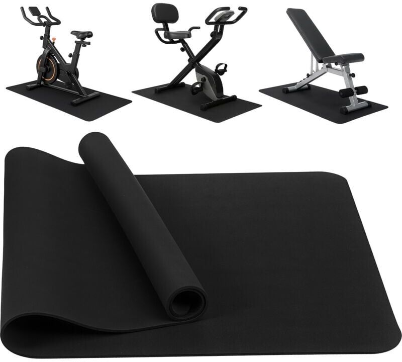 JF HOME BLISS Treadmill Mat, Exercise Equipment Mat, Heavy-Duty Protective Floor Mat for Under Stationary Bike, Spin Bike, Non-slip, Noise Reduction