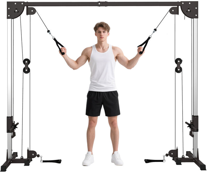 Sportnow - Cable Crossover Machine for Full Body Strength Training