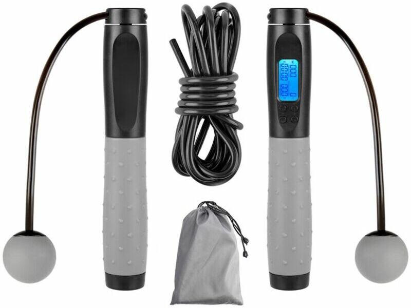 Alwaysh - Sports Skipping Rope, Cordless Skipping Rope with Counter, 3M Adjustable Jump Rope with Steel Ball Bearings, Non-Slip Handles for