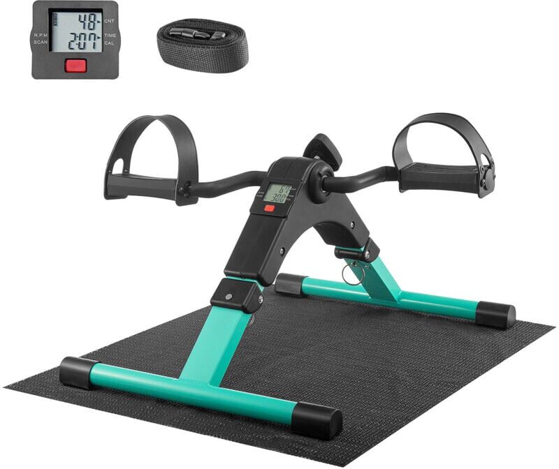 Trintion Mini Exercise Bike, Pedal Exerciser with LCD Display, Leg Exercise Machine, Portable Folding Trainer Adjustable Resistance Fitness Exercise