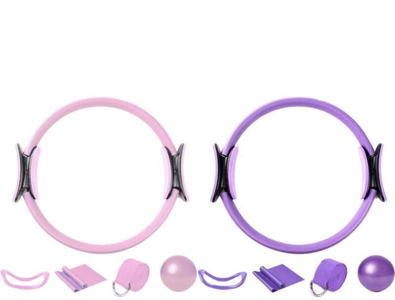 Youyijia 5-Piece Pilates Ring Set with Yoga Ball & Resistance Bands Premium Home Gym Equipment for Full-Body Toning Stretching & Strength Training