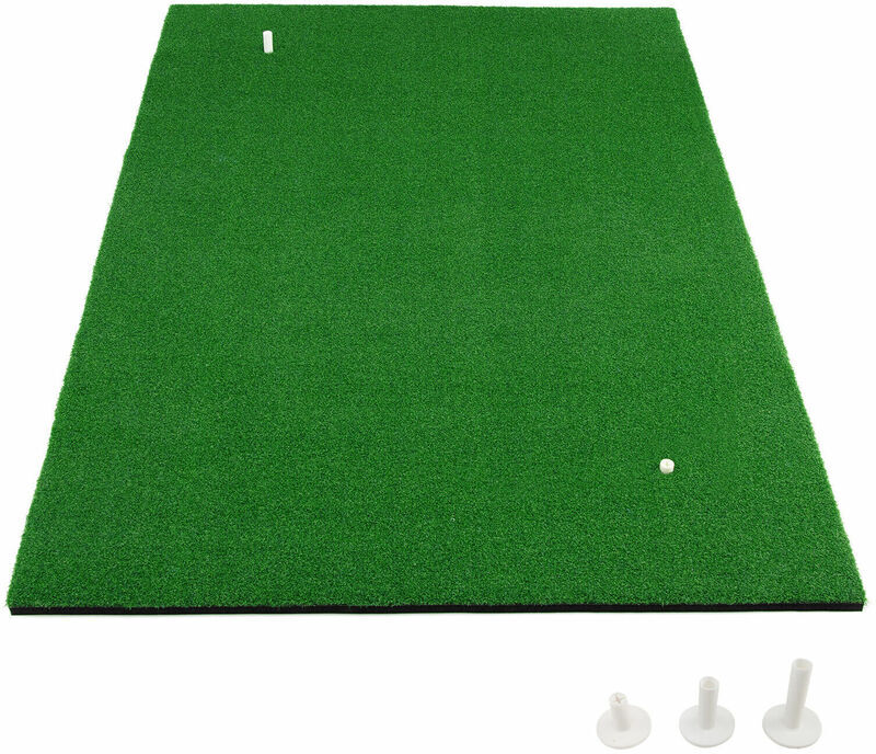 Costway - Golf Hitting Mat Standard Real Feel Golf Practice Mat Synthetic Turf 1.5 m x 1m