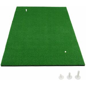 Costway - Golf Hitting Mat Standard Real Feel Golf Practice Mat Synthetic Turf 1.5 m x 1m