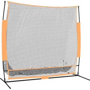 Golf Practice Net Black and Orange 215x107x216 cm Polyester Vidaxl