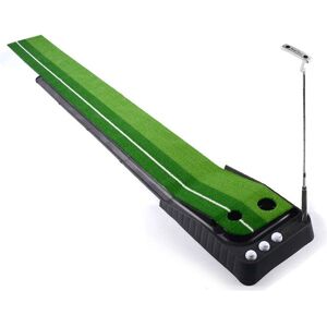 Hillman PGM 3m Golf Putting Trainer Artificial Turf with Auto Ball Return