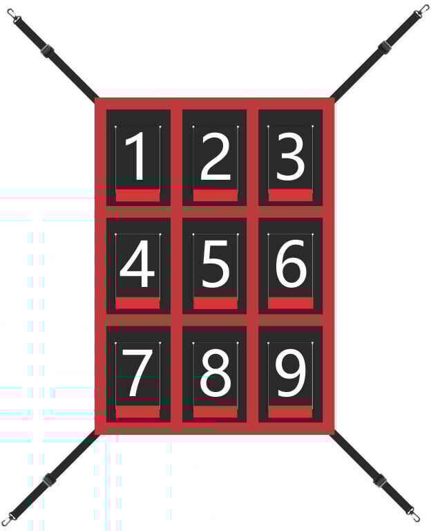 Alwaysh - Nine Grid Baseball Hitting Net, Pitching, Throwing, Target, Sandbag, Golf Practice Board, Softball Training Device