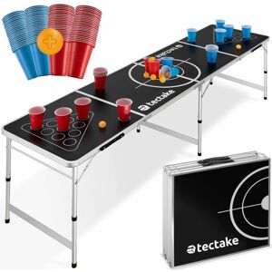 TECTAKE Beer Pong Table 'Brew Battle' Foldable - Beer pong table, beer pong table, party table - black