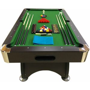 Simba Billiard Table 7-foot green complete with accessories - Green Season