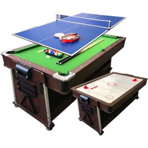 Simba Multigame Pool Table 7-foot green with Air Hockey + Table Tennis – Mattew