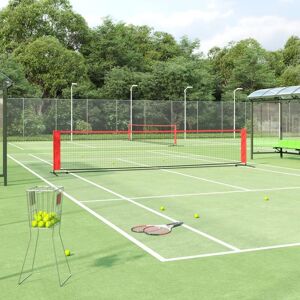 Berkfield Home - Royalton Tennis Net Black and Red 500x100x87 cm Polyester