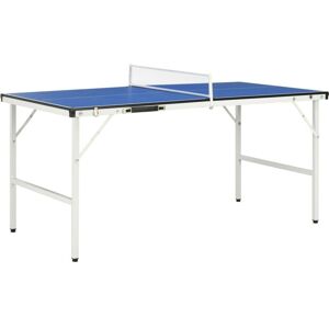 5 Feet Ping Pong Table with Net 152x76x66 cm Blue VD32895 - Hommoo