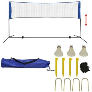 Sweiko - Badminton Net Set with Shuttlecocks 300x155 cm VDTD32396