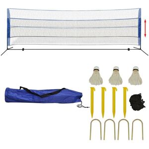 Sweiko - Badminton Net Set with Shuttlecocks 500x155 cm VDTD32397