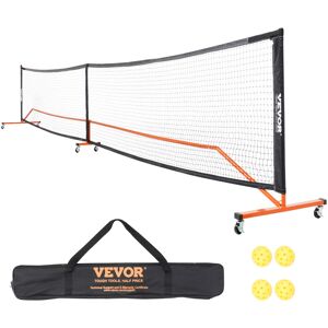 Vevor - Pickleball Net Set, 22FT Regulation Size Portable Pickleball System with Carrying Bag, Balls, and Wheels, Weather Resistant Steady Metal