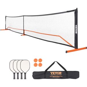 Vevor - Pickleball Net Set, 22FT Regulation Size Portable Pickleball System with Carrying Bag & Balls & Paddles, Weather Resistant Steady Metal Frame