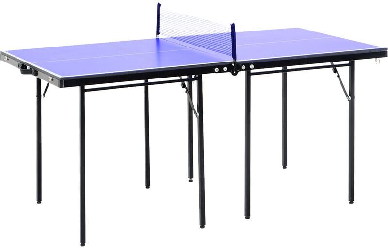 HOMCOM Folding Mini Table Tennis Portable Ping Pong Set Games Play Sport w/ Net