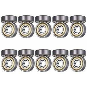 HÉLOISE 608ZZ Ball Bearings, 20 Pieces Speed Bearings Quality Ball Bearings for Inline Skateboard, Longboard, Waveboard, ABEC 7, 608 ZZ Metal Double Shielded HÉLOISE 608ZZ Ball Bearings, 20 Pieces Speed Bearings Quality Ball Bearings for Inline Skateboard, Longboard, Waveboard, ABEC 7, 608 ZZ Metal Double Shielded
