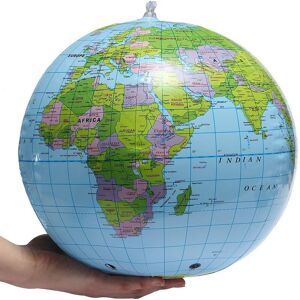 Shatchi - 6 x inflatable globe 30CM world map earth beach ball geography blow up toy