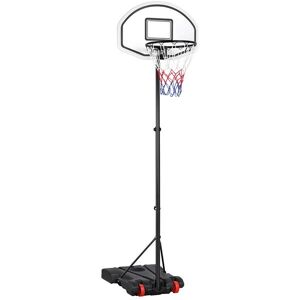 Height-Adjustable Basketball Hoop System1.59-2.14M - black - Yaheetech