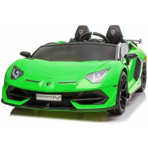 OUTDOOR TOYS Licensed Lamborghini svj 24V Drift Model Ride On Electric Car - Green - Green