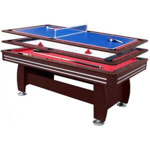 WALKER & SIMPSON Walker and Simpson 7ft Gamesmaster 3 in 1 Deluxe in Mahogany